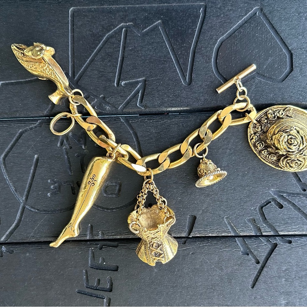 Chantal Thomas HUGE charm Bracelet, made in France during the 1980s.